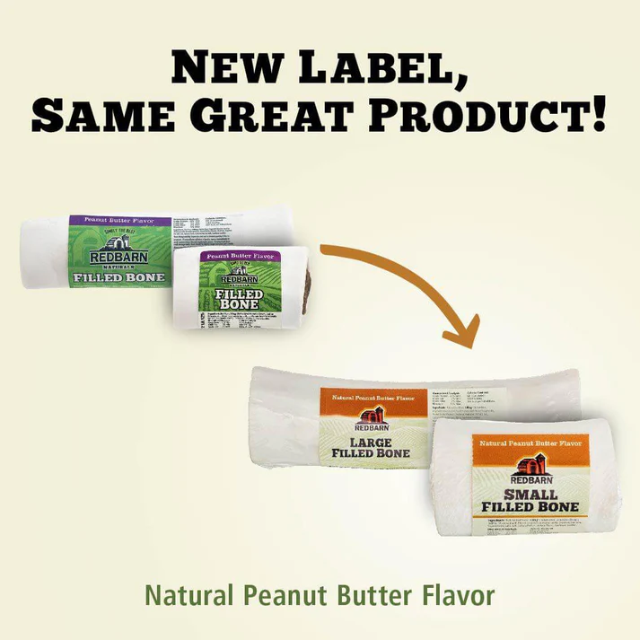 Filled Bone Natural Peanut Butter - Large