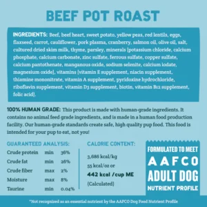 Cubies Grain free Beef Pot Roast Trial