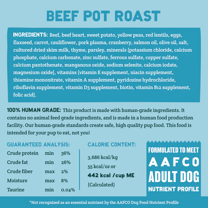 Cubies Grain free Beef Pot Roast Trial