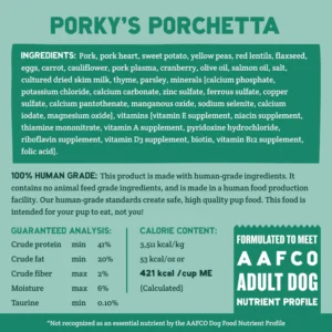 Cubies Grain free Porky's Porchetta Trial