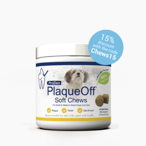 PRODEN PLAQUEOFF CHEWS-SM/MED
