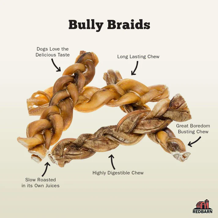 Odor Free Braided Bully Stick 7"