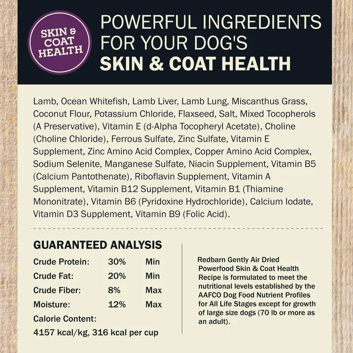 Dog Air Dried Lamb & Fish Recipe