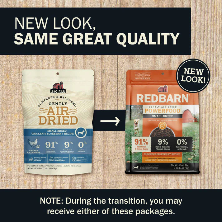 Dog Air Dry Chicken & Blueberry Small Breed Recipe
