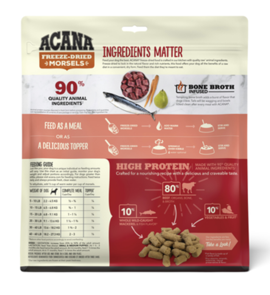 Freeze-Dried Morsels - Beef Recipe