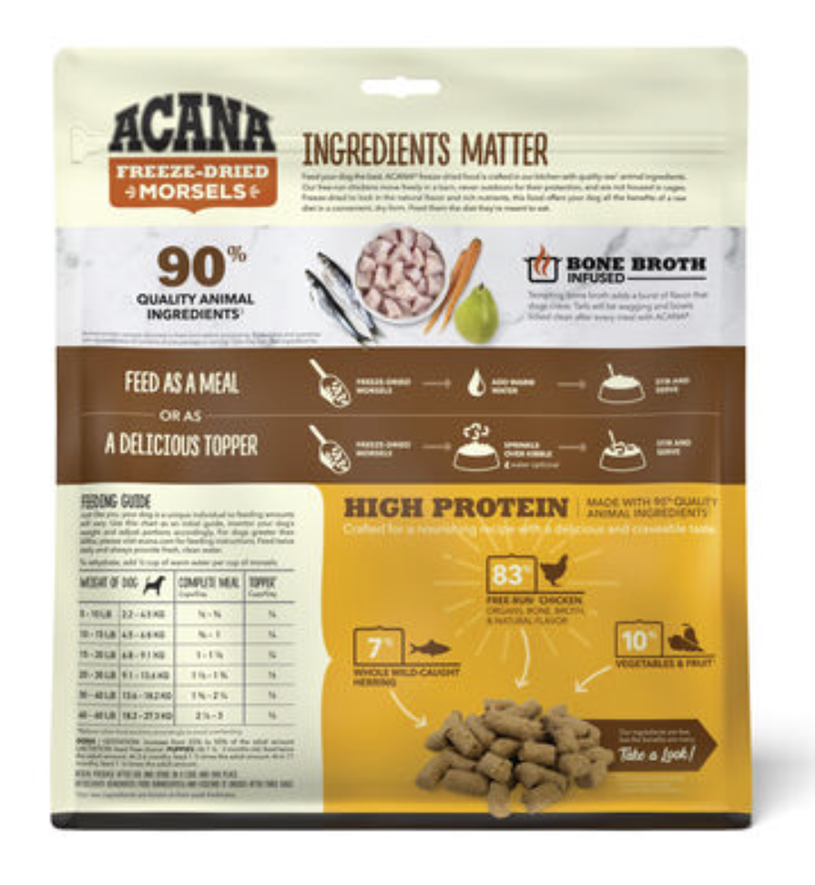 Freeze-Dried Morsels - Chicken Recipe
