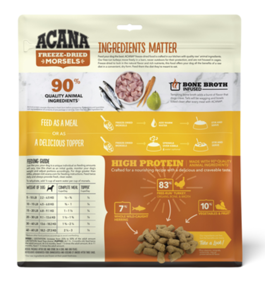 Freeze-Dried Morsels - Turkey Recipe