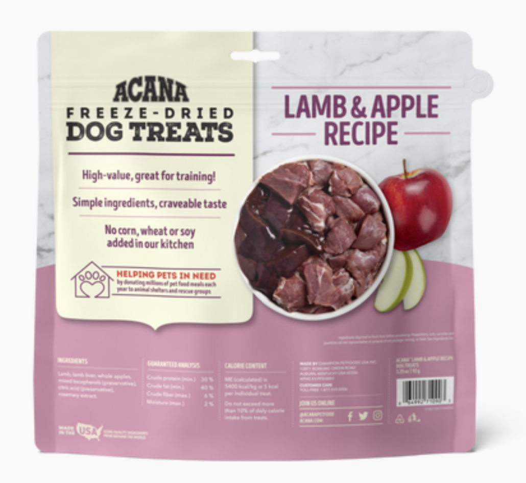 Freeze-Dried Treats - Lamb & Apple Recipe