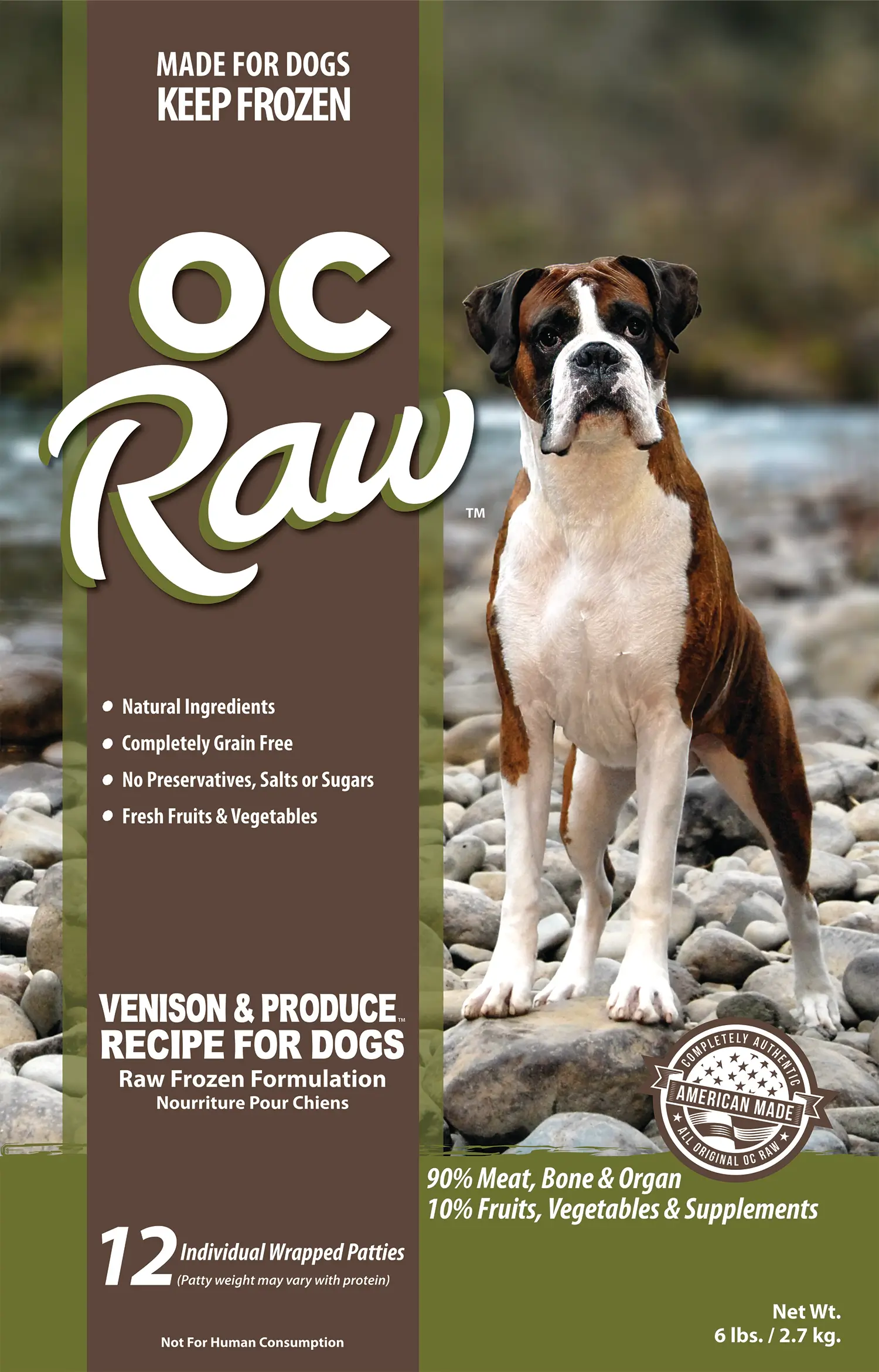 Frozen Patties Venison & Produce Bulk