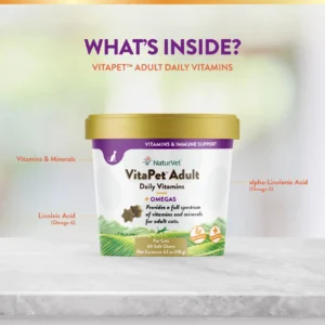Vita Pet Adult + Omegas Soft Chews - Cup