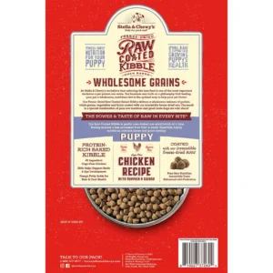 Wholesome Grain Raw Coated Puppy Cage-Free Chicken Recipe with Pumpkin & Quinoa