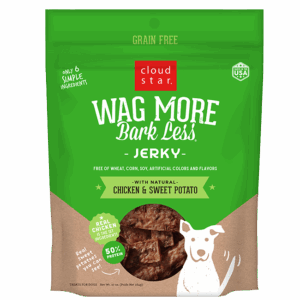 Wag More Bark Less® Grain Free Jerky Chicken & Sweet Potato
