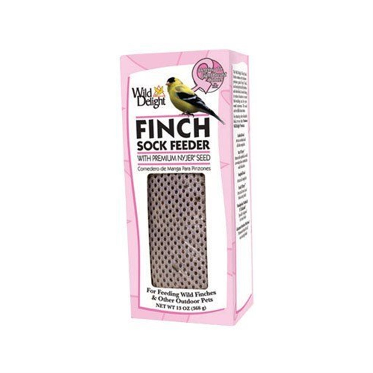 Pink Nyjer Finch Sock