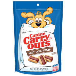 CANINE CARRY OUTS HOTDOG MINI/