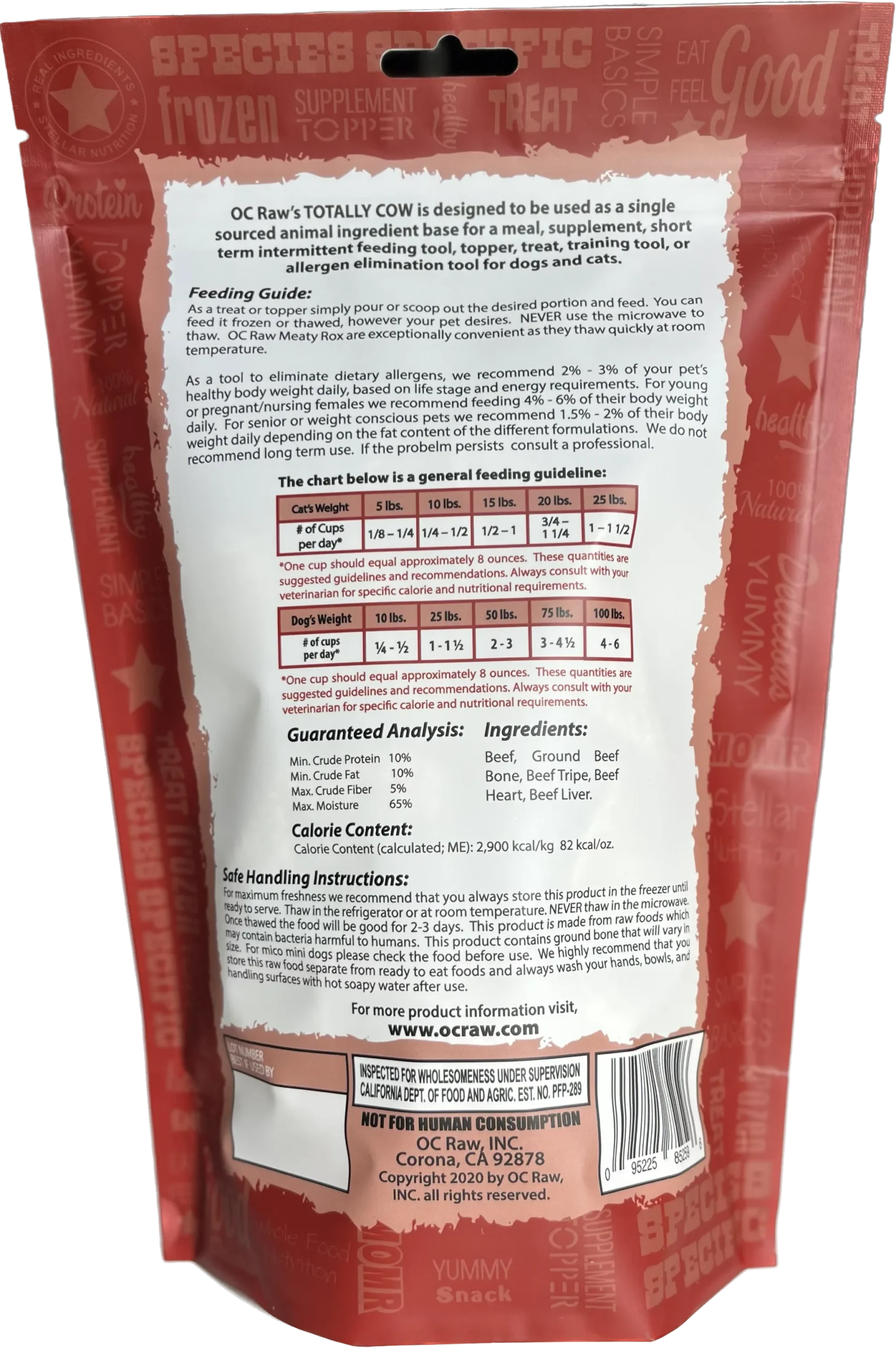 Frozen Meat Only Rox - Beef