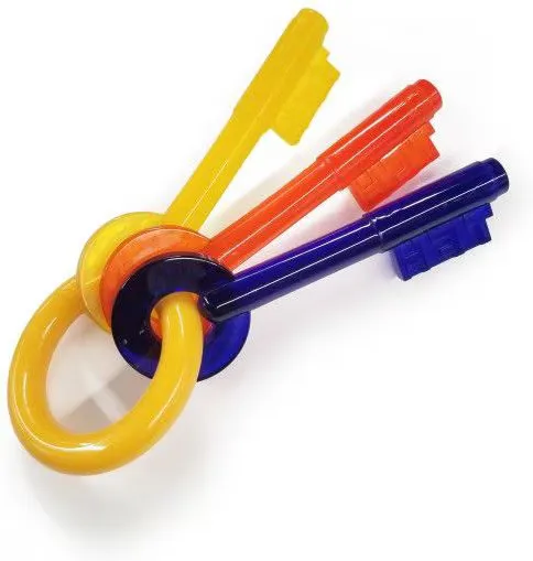 Puppy Chew Teething Keys - Bacon
