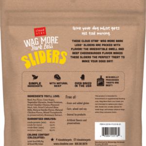 Wag More Bark Less® Sliders - Beef Cheeseburger