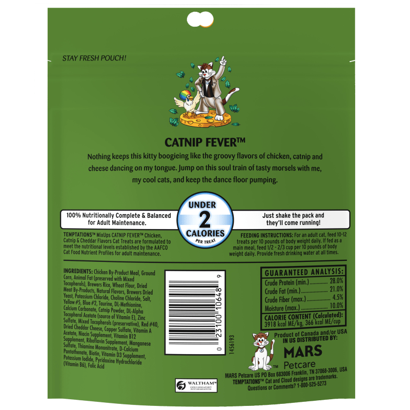 MixUps Catnip Fever™ - Chicken, Catnip & Cheddar Flavor